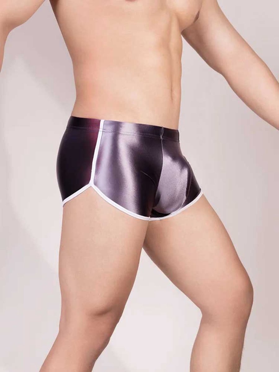 Goedkoopste Glanzende erotische slip voor mannen - Maat S en XS - Zeer fijne stof - Erotische korte slip - Boxershort - Heren ondergoed sexy
