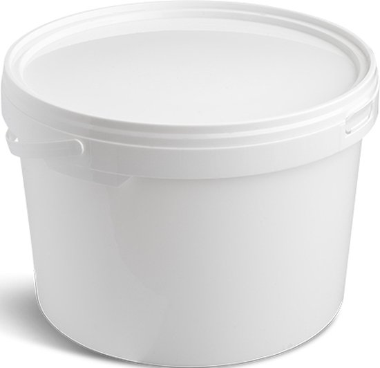 SAMMART Opvouwbare emmer (Wit/Grijs, 5.5L - Rond
