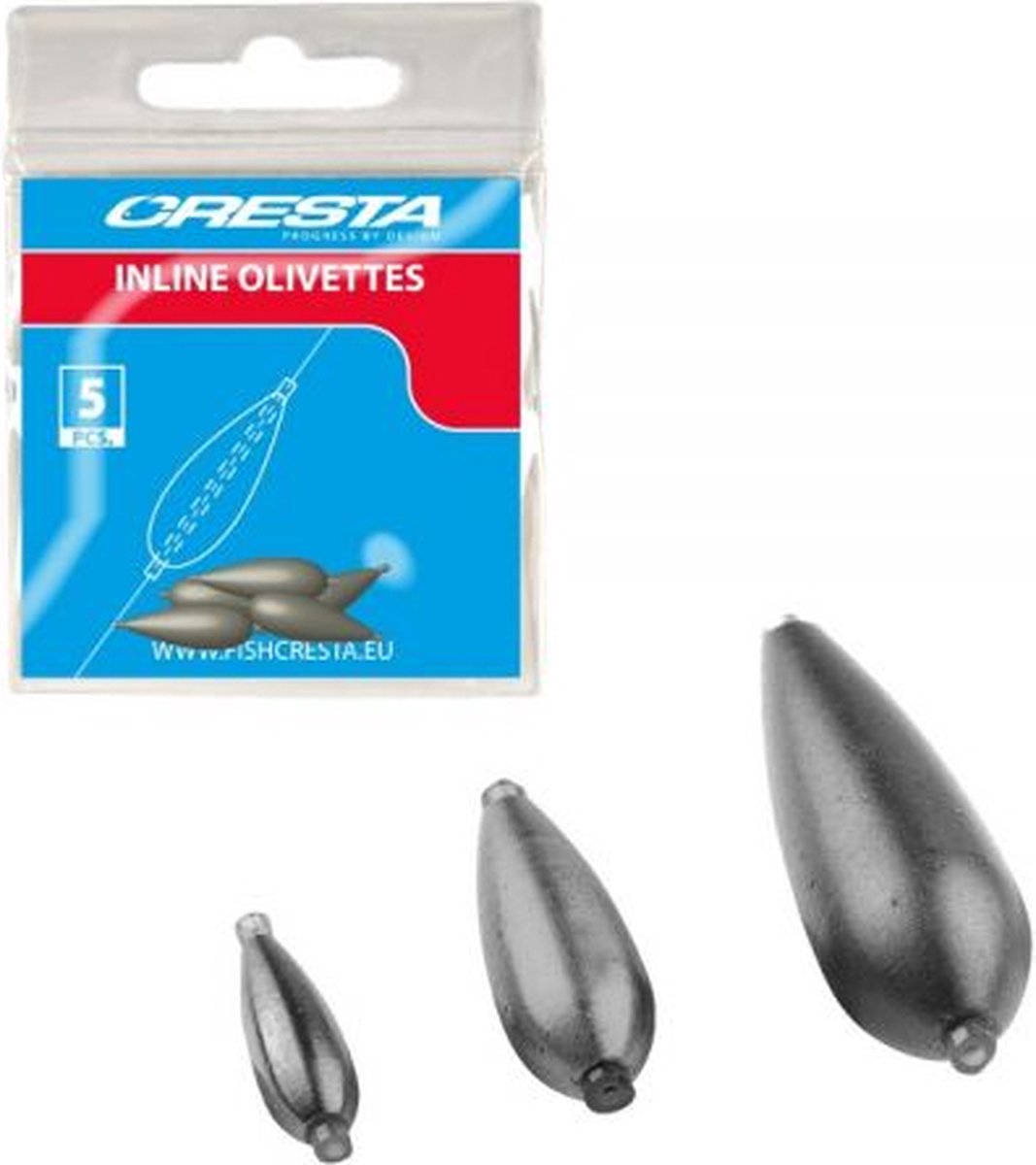 Cresta Inline Olivettes Grijs 0.80g