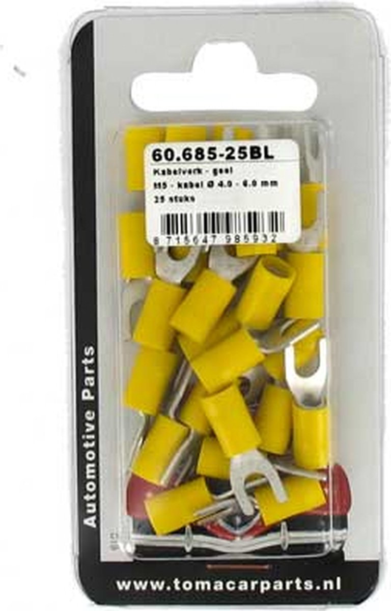 Kabelvork M5 25 stuks blister
