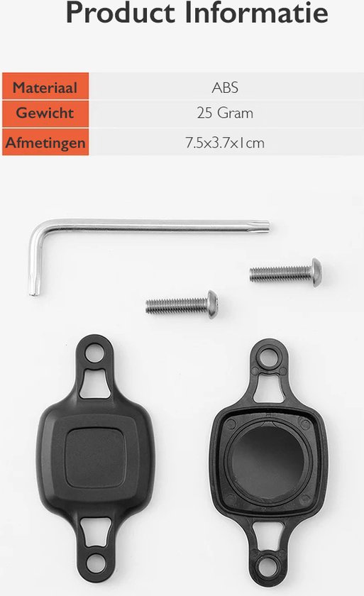 Consumerce® GPS Tracker Case voor Bidonhouder - Geschikt voor Apple AirTag - Fietstracker Tegen Diefstal - Fiets Alarm Mini - Anti Theft Bike van Consumerce — afbeelding 5