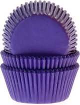 House of Marie Cupcakevormpjes Paars/Violet - pk/50