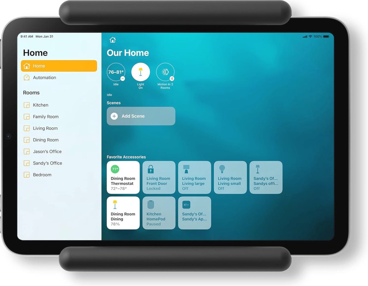 Wandhouder voor iPad en Tablets - Eenvoudige Installatie met Kabelbeheer