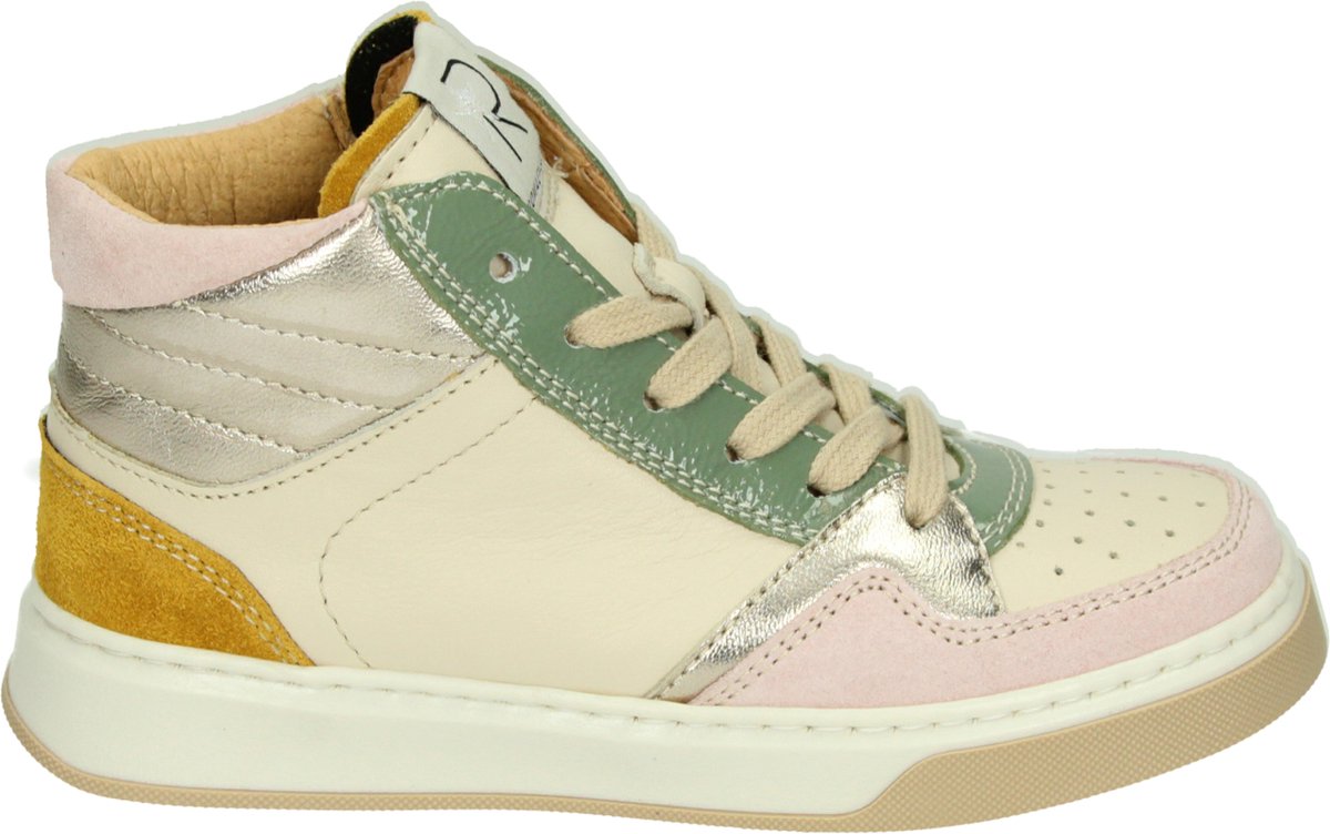 Romagnoli - 5363R163 - Half-hoogMeisjesKindersneakers - Kleur: Wit/beige - Maat: 32
