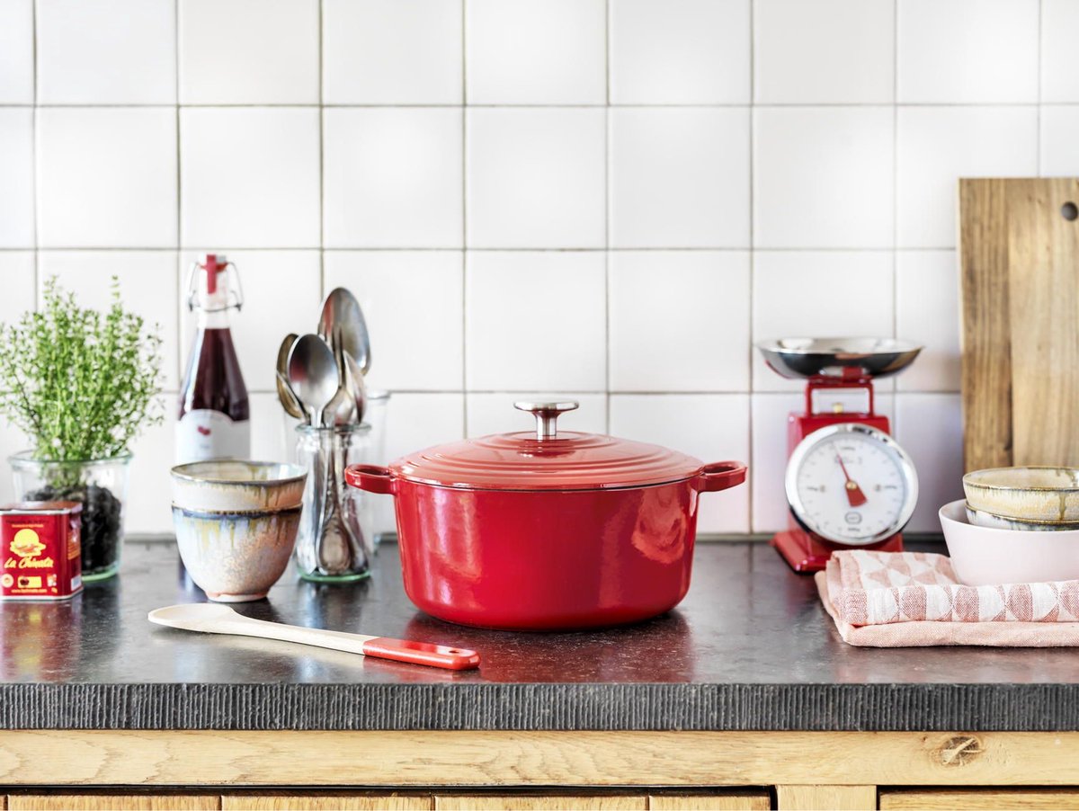 BK Bourgogne braadpan 24cm rood - Jan van Peer