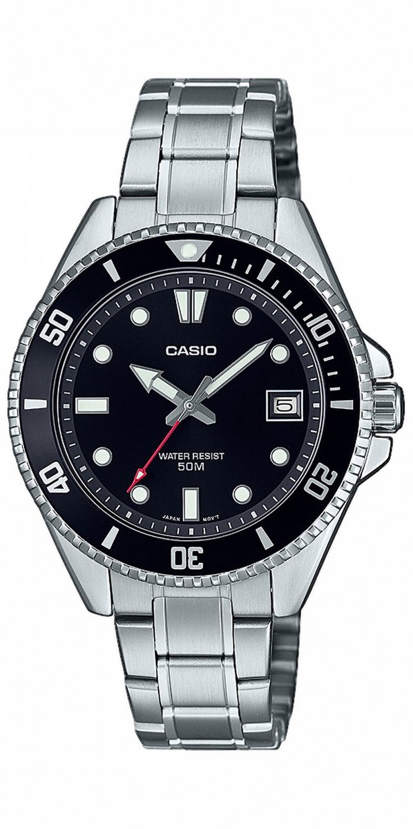 Casio Casio Collection MDV-10D-1A1VEF Horloge - Staal - Zilverkleurig - Ø 36 mm