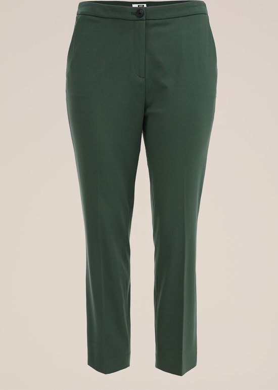 WE Fashion Dames slim fit pantalon met stretch - Curve