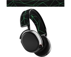 kwmobile vervangende koptelefoonband voor SteelSeries Arctis 7 / Arctis 9 / Arctis 9X / Arctis PRO koptelefoon band - Nylon zachte hoofdband voor hoofdtelefoon in zwart / neon groen