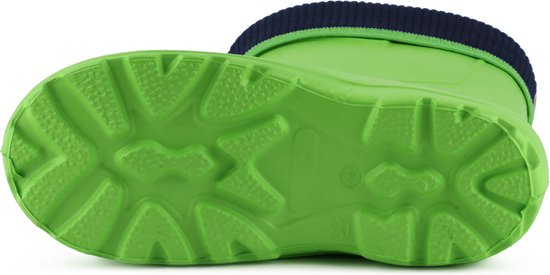 Ladeheid Kinder Regenlaarzen - Rubber - met Binnenschoen - EVA - Wasbare Binnenschoen - LA-KL-EVA-Kids - Groen - 25