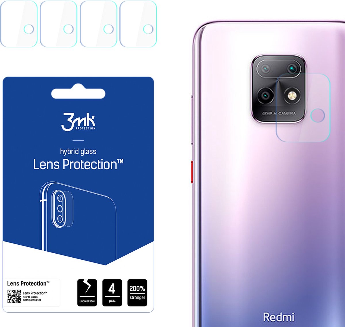 Xiaomi Redmi 10X 5G - 3mk Lens Protection