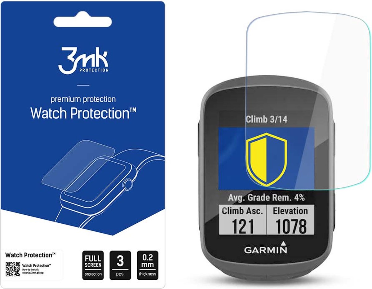 Garmin Edge 130 Plus - 3mk Watch Protection v. FlexibleGlass Lite