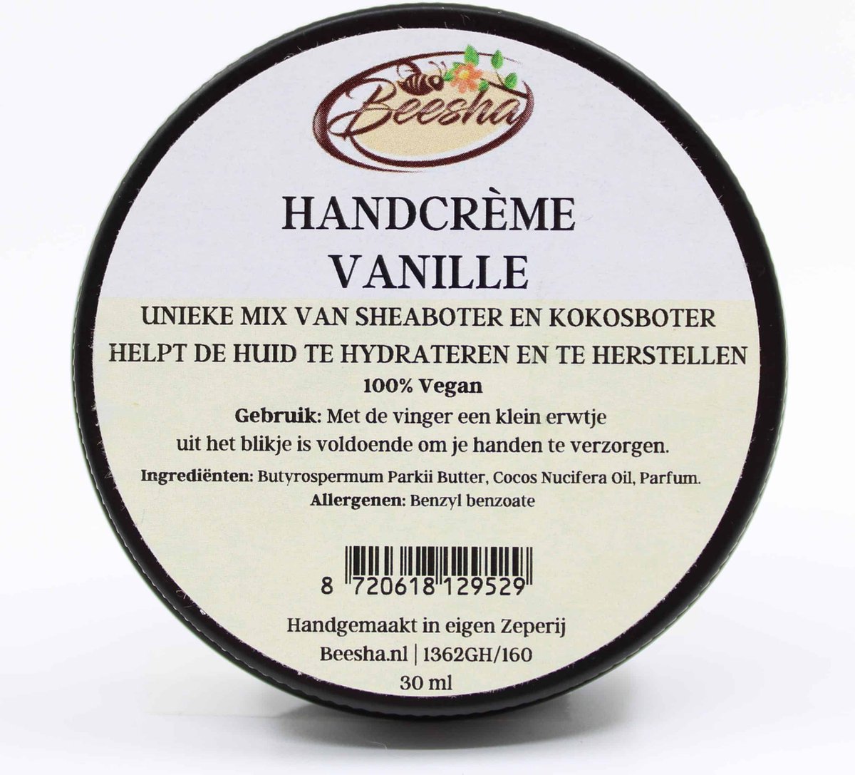 Beesha - Handcrème Vanille Groot