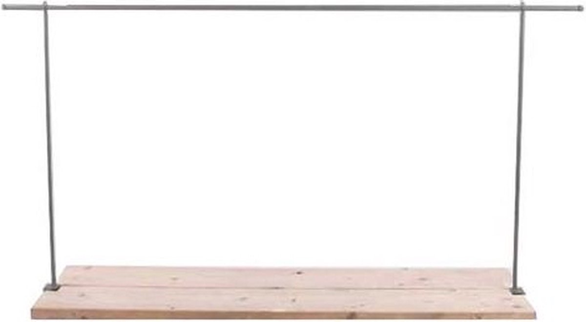 Van der Leeden - Tafelklem - Geschikt voor Tuintafel 140 t/m 250 cm - Grijs - 90 cm hoog