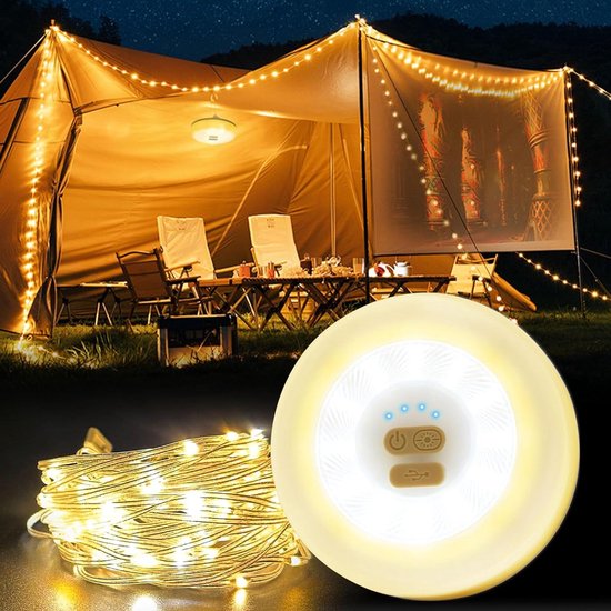 Oplaadbare kerstverlichting | 15.3 meter | Lumineo | Duracharge (200 leds, USB, Timer, Binnen/Buiten, Gekleurd) Lumineo