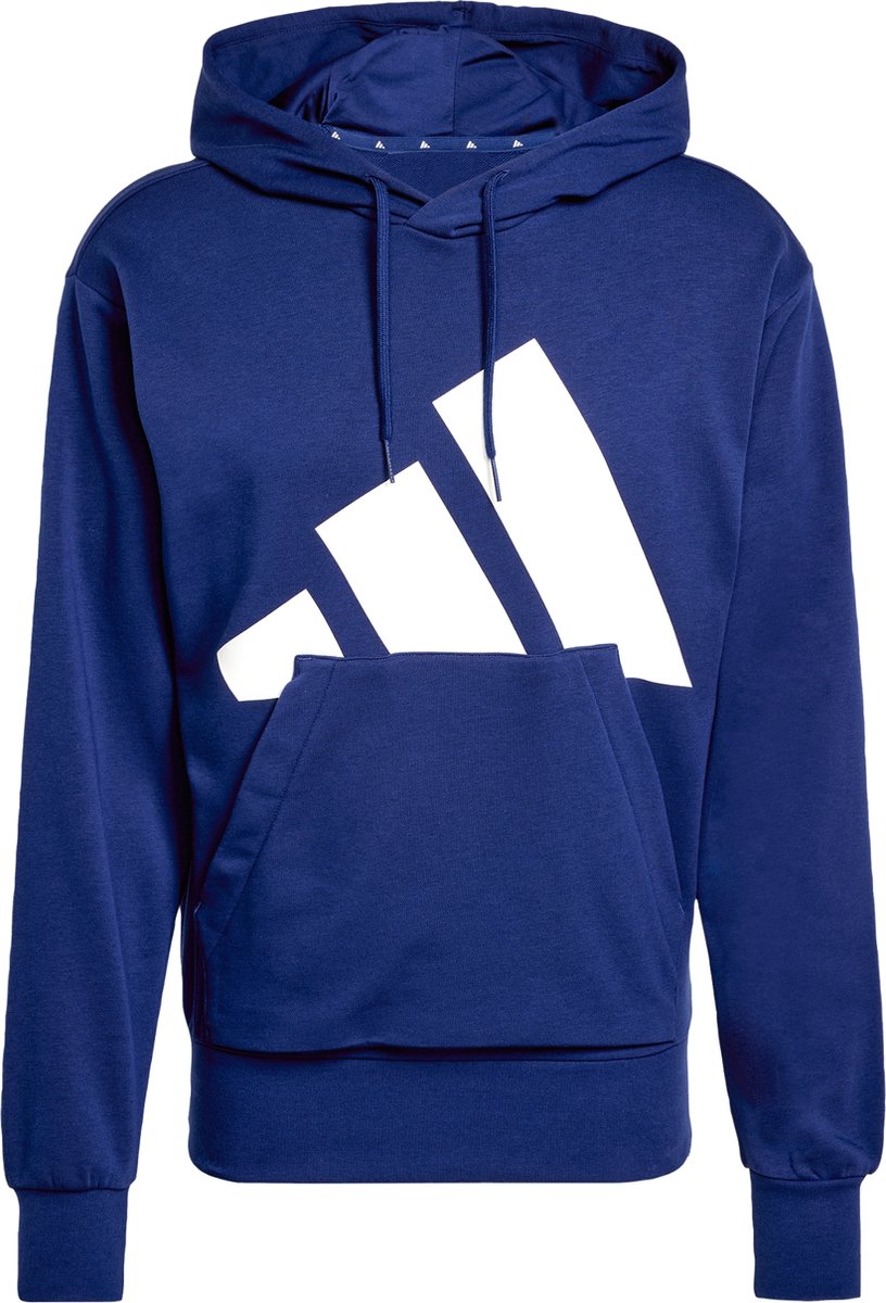 adidas Sportswear Essentials Big Logo French Terry Hoodie Heren Blauw