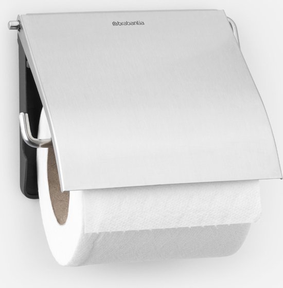 Brabantia ReNew porte-rouleau papier toilette - Matt Steel