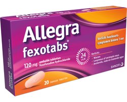 Allegra Fexotabs Bij Hooikoorts - 20 tabletten