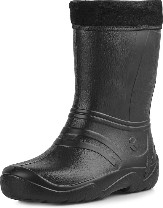 Ladeheid Dames Regenlaarzen - Gevoerd en Waterdicht - EVA - LA-KL-033 - Zwart - 38