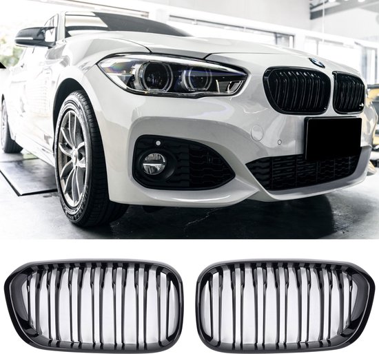 YIUBCZOQI F20 F21 Grill Passend für BMW 1er F20 F21 Nieren Schwarz 2011