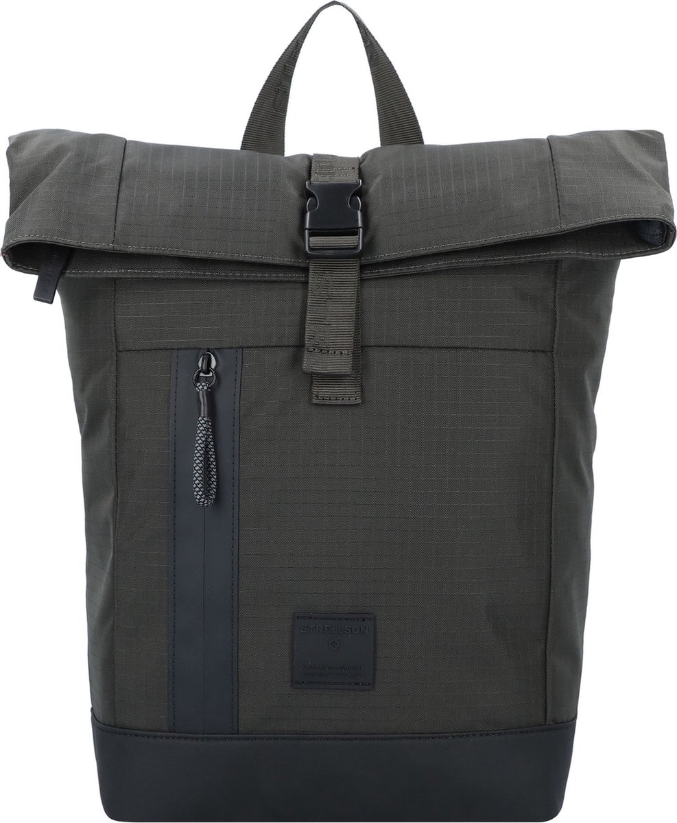 strellson Laptop rugzak Rugzak met laptopvak Northwood RS Eddie Backpack Khaki Donkergroen