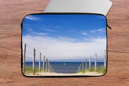 Housse pour ordinateur portable 13 pouces - Mer - Ciel - Blauw - Housse pour ordinateur portable - Dimensions intérieures 32x22,5 cm