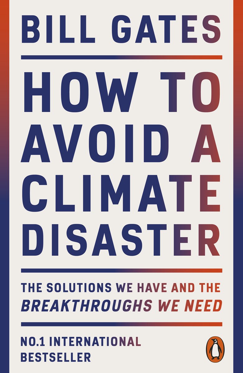 Boekomslag met de titel 'HOW TO AVOID A CLIMATE DISASTER' in grote letters.