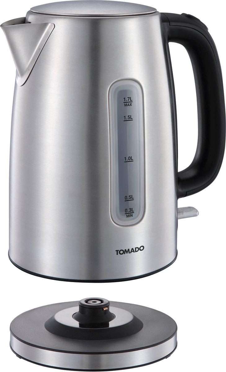 Tomado TWK1709S - RVS Waterkoker - 1,7 liter inhoud - 2200W - Kalkfilter - Waterniveau indicator — afbeelding 5