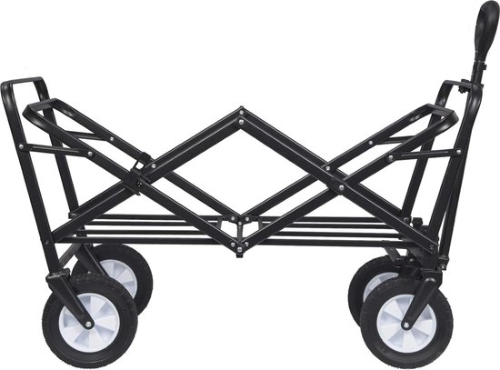 Opvouwbare Bolderkar - Inklapbare Handwagen met Telescoop en Netvakken voor Draagkracht tot 80 kg - Ideaal voor Strand, Boodschappen en Outdoor Activiteiten van LifeGoods — afbeelding 5