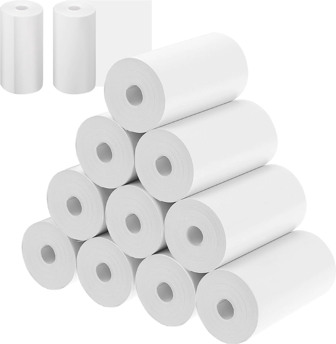 Thermisch Papier voor Kindercamera's - 12 Rollen 57x29 mm - Navuldrukpapier voor Mobiele Fotoproductie
