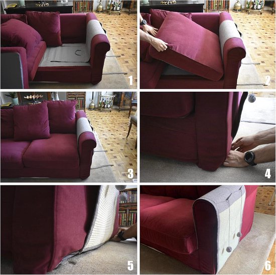 Balles à gratter pour chats et épilateur de poils de canapé – Set de 2 avec balles et sacs – Taille-crayon en sisal naturel pour griffoir de votre chaton