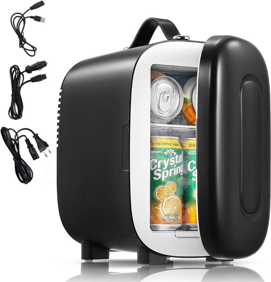 Equivera Mini Fridge - Fridge - Mini Fridge for Drinks - Mini Fridge Eten En Drinken - Mini Koelkast - Mini Koelkasten - Minikoelkast - Koelkastje -