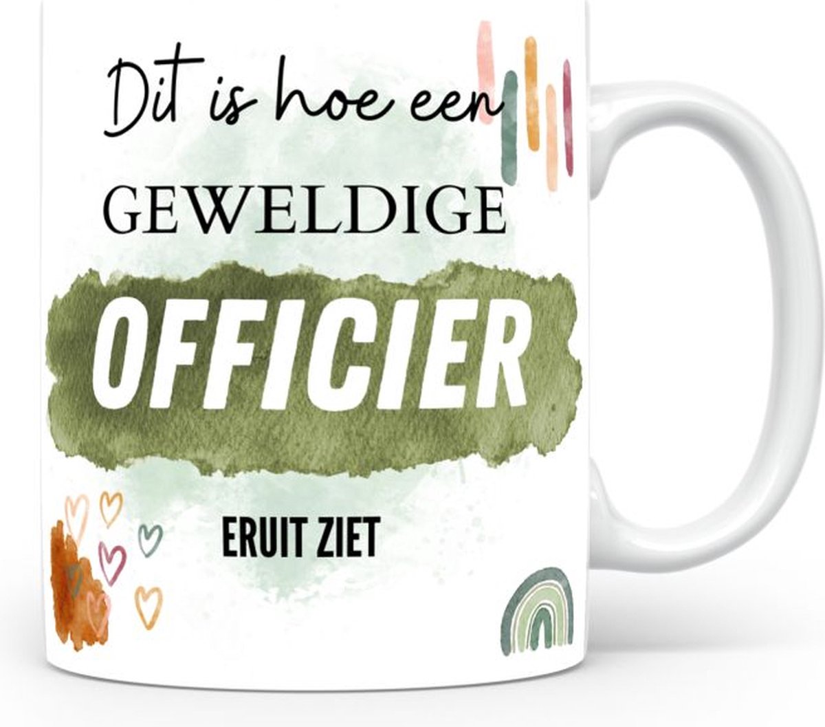 Mok bedrukken met beroep Officier