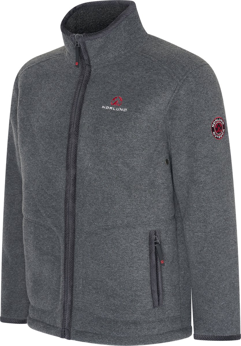 Norlund Heren Outdoorjas Polar Fleece Bodo Grijs