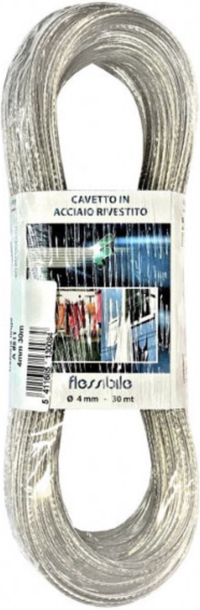 Goedkoopste sprl gille Waslijnkabel transp 4mm/20mt