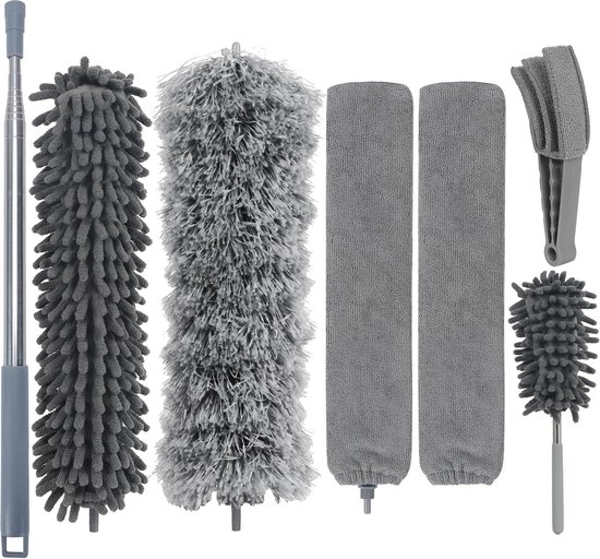 Oranje Masterpole Hoekborstel 26 cm met Rinse Bar Gratis Hoekadapter - Schoonmaakgroothandel
