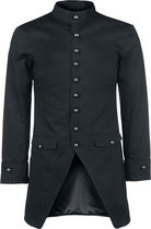 Manteau noir à col montant Gothicana Homme - L