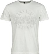 Guns N' Roses Watercolour Bullet Heren T-shirt - wit - L