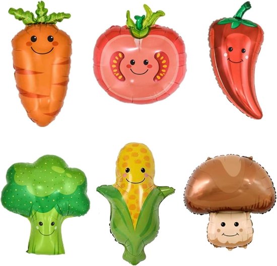 Lot De 6 Ballons En Aluminium Pour Décoration De Fête, Poivre