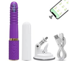 Vibrator - Seks Machine - Zuignap Dildo - 10 modus
