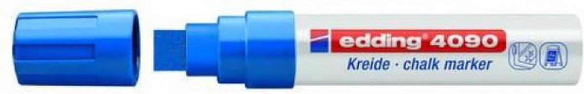 edding-4090 kalk marker / window marker blauw 5ST 4-15 mm / 4-4090003