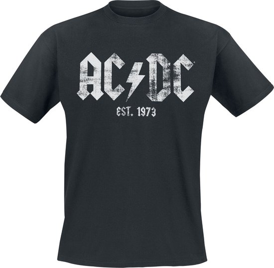 AC/DC Est, 1973 T-shirt zwart 3XL - Katoen - Band merch, Bands | bol