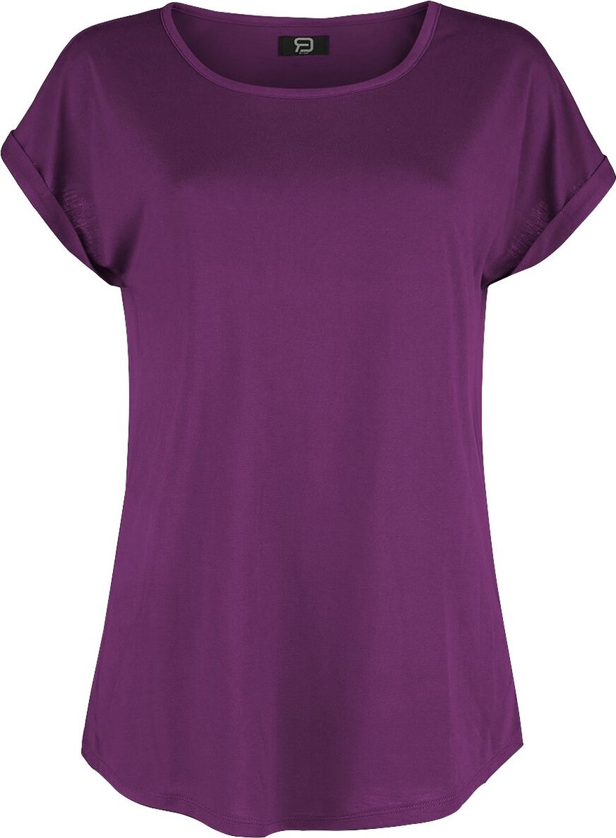 R.E.D. Rock-Engineered Design Basic lila t-shirt - Dames - S