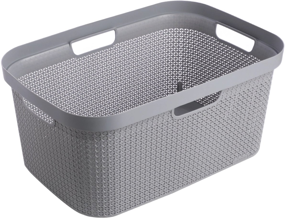 Ezystorage kunststof heupwasmand 50 liter - Grijs