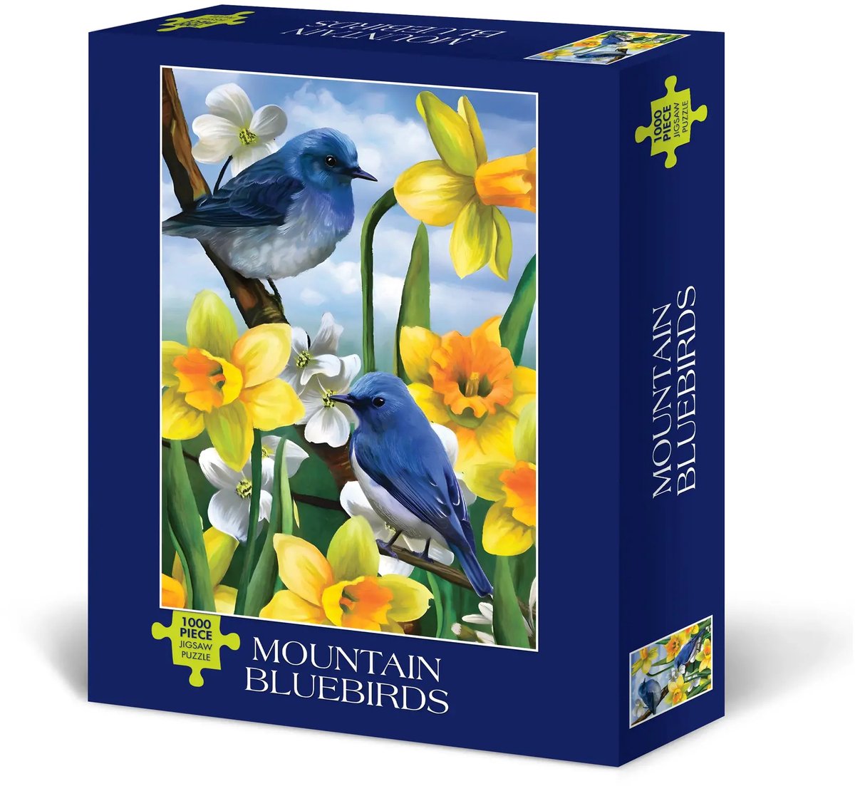 Mountain Bluebirds Puzzel 1000 Stukjes