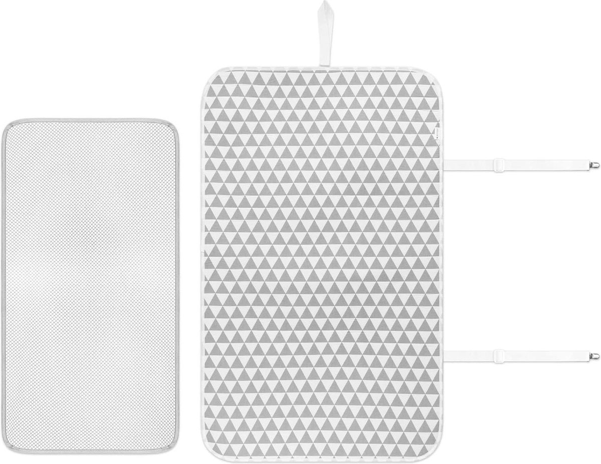 Bol.com Opvouwbare Strijkmat Met Verstelbare Riemen - Strijkoppervlak Hoes voor Thuis of op Reis - 100 cm x 60 cm Strijkplank aanbieding