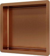 Brauer Copper Edition Inbouwnis - 30x30cm - PVD - geborsteld koper