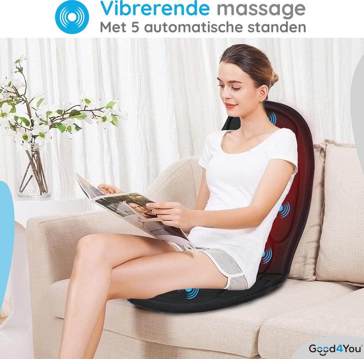Good4You Massagestoel Auto - Massagekussen thumbnail 5