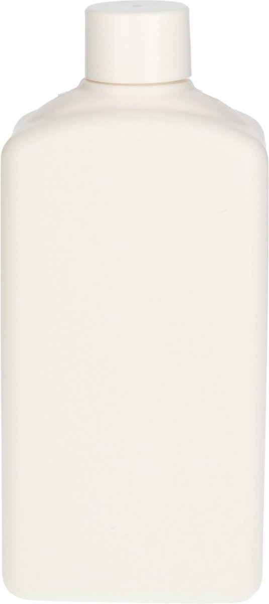 6x Plastic Fles 500 ml Schroefdop - Standard Square - Gerecycled HDPE Kunststof BPA-vrij - Wit - Rond - Set van 6 stuks van Plastinorm — afbeelding 3