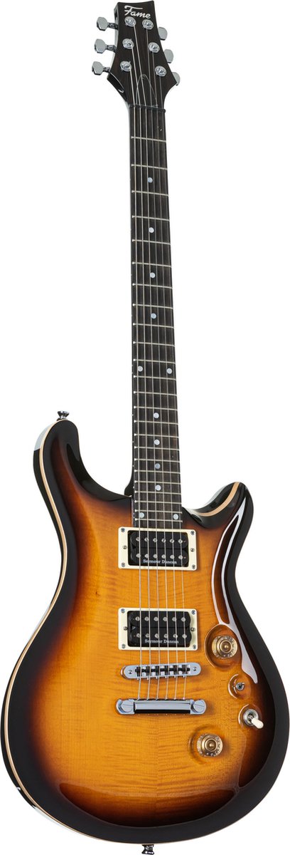 Fame Forum IV Modern Tobacco Sunburst Dark Back Highgloss - Elektrische gitaar