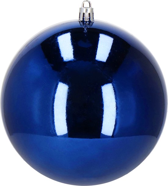 Boules de Boules de Noël Springos | 6 pièces | 10 cm | Bleu marine